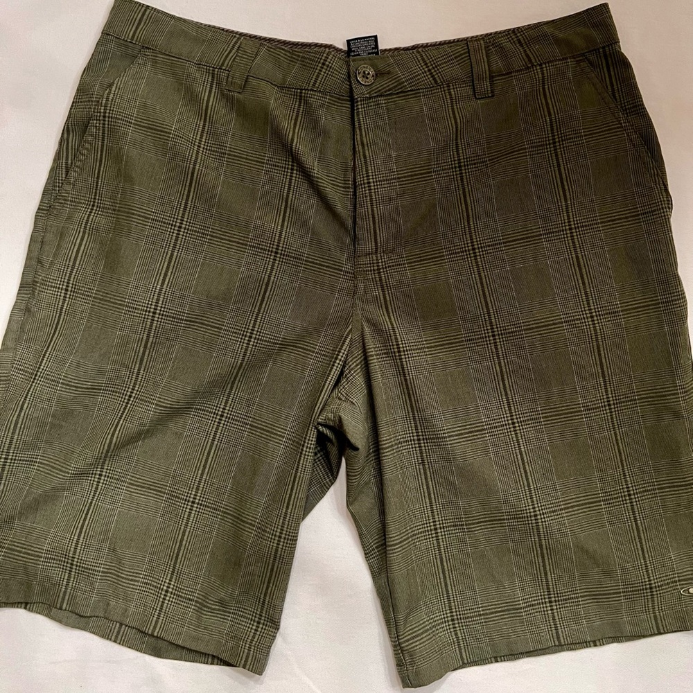 O’Neill Green Plaid Shorts